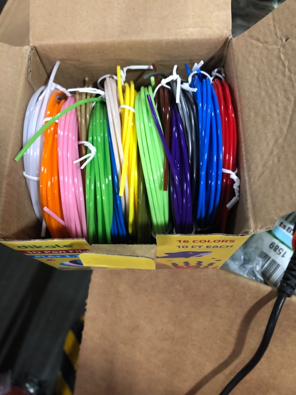 Photo 3 of 3D Pen Filament 160 Feet, 16 Colors, Each Color 10 Feet, 250 Stencils eBooks - 3D Printer Pen Refill PLA 1.75mm, Compatible with MYNT3D, SCRIB3D, PIKA3D Super and Pro Pen, Not Suitable for 3Doodler 16 Colors 160 Feet