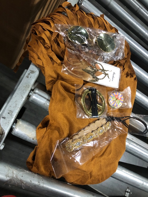 Photo 1 of JeVenis Hippie Costume Accessories Sunglasses Peace Sign Necklace Boho Retro Daisy Headband 60s 70s Hippie Accessorie