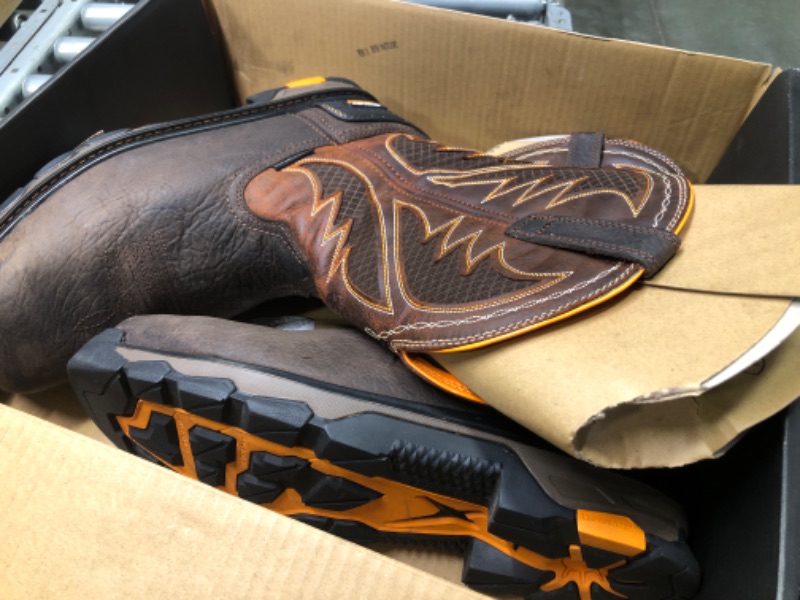 Photo 5 of Ariat Men’s Intrepid VentTEK Composite Toe Work Boot 14 Wide Bruin Brown/Sassy Orange Men 14Wide