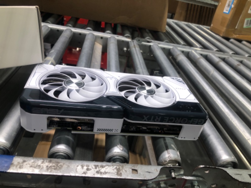 Photo 1 of ASUS Dual GeForce RTX™ 4070 White OC Edition 12GB GDDR6X (PCIe 4.0, 12GB GDDR6X, DLSS 3, HDMI 2.1, DisplayPort 1.4a, 2.56-Slot Design, Axial-tech Fan Design, 0dB Technology, and More) White DUAL-RTX4070-O12G-WHITE