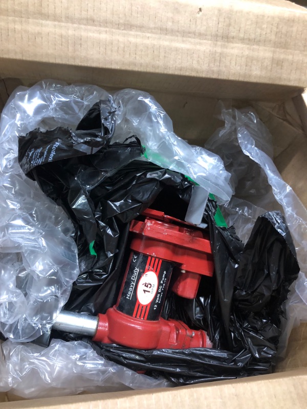 Photo 1 of FSBNJKS Heavy Duty Fuel Gas Transfer Pump Series FBY-15 12V DC 15 GPM Rotary Vane Pump Red 15GPM(Pump Only) Red