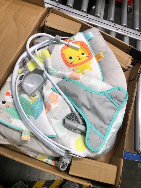 Photo 1 of Bright Starts Whimsical Wild Comfy Baby Bouncer Seat with Soothing Vibration and Music