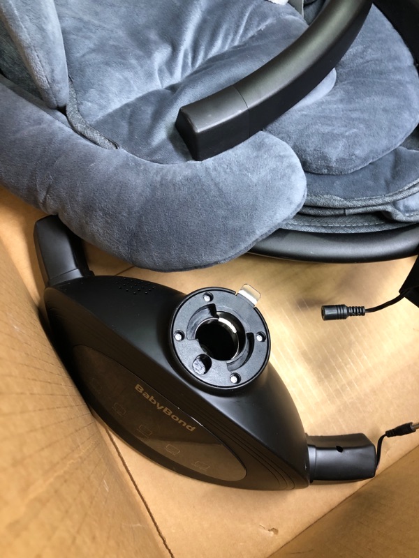Photo 1 of BabyBond Baby Swings for Infants, Bluetooth Infant Swing with Music Speaker with 3 Seat Positions, 5 Point Harness Belt, 5 Speeds and Remote Control - Portable Baby Swing for Indoor and Outdoor