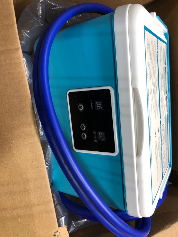 Photo 5 of ** FOR PARTS ONLY ** Cold Therapy Machine — Cryotherapy Freeze Kit System — for Post-Surgery Care, ACL, MCL, Swelling, Sprains, and Other Injuries — Wearable, Adjustable Knee Pad — Cooler Pump with Digital Timer