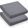 Photo 1 of 2 Pcs Large Memory Foam Seat Cushion 18 x 16 x 3 Inch Breathable Chair Pad Cushions Comfortable Wheelchair Chair Pillow with Washable Cover for Desk Car Office Back Pain Relief Coccyx Cushion (Gray)