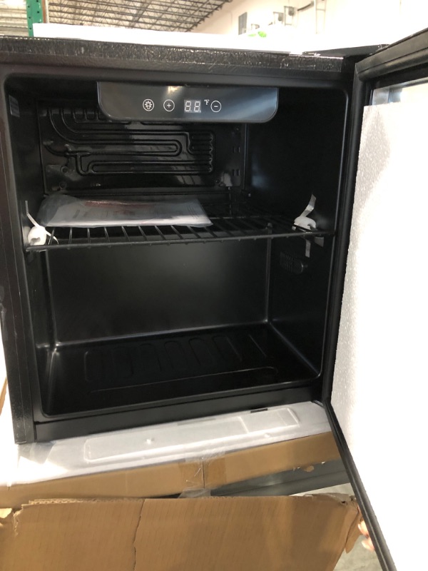 Photo 5 of **FOR PARTS**Antarctic Star 18 Bottle 70 Can Wine Cooler/Cabinet Beverage Refrigerator Small Mini Fridge Clear Front Glass Door Counter Top Red Cellar Beer Soda Bar Quiet Compressor Freestanding 1.6 cu.ft Black ****USED**** 