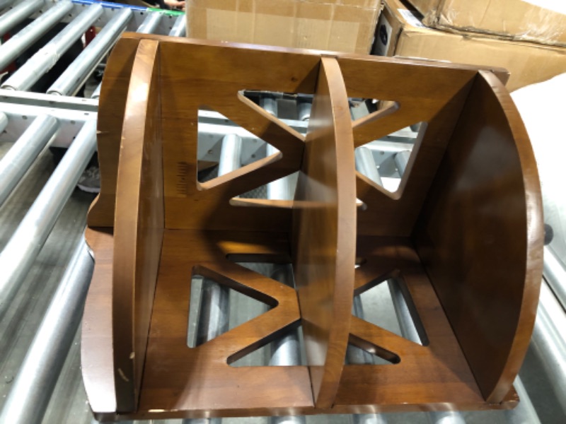 Photo 1 of *USED CHIPS AND SCRATCHES** NHZ Corner Shelf Stand, Bathroom Corner Shelf, Small Corner Shelf, Wooden Corner Shelf (Brown, 3 Tier)