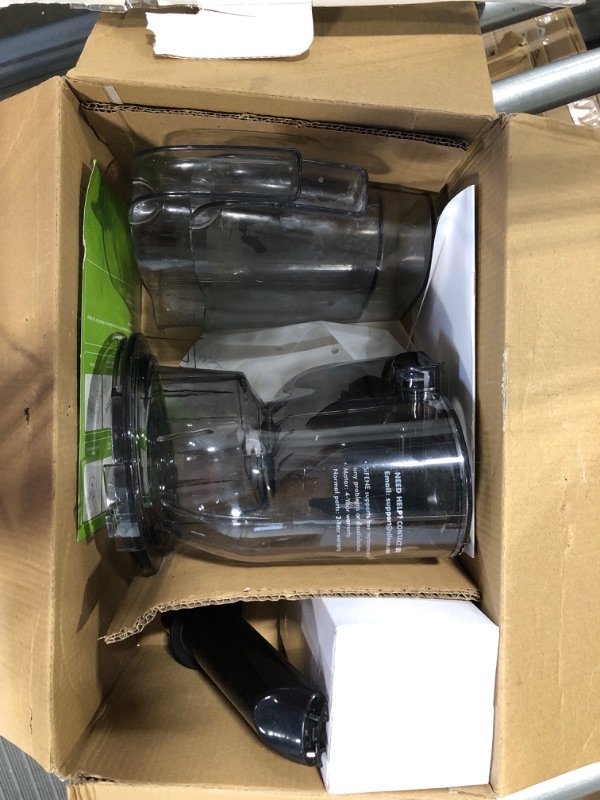 Photo 3 of *****SOLD AS PARTS*****Easy-Use Cold Press Juicer, SiFENE 83mm Wide-Mouth Vertical Slow Masticating Juicer, Whole Fruit & Veg Juice Extractor, Easy Clen, BPA Free, Quiet Motor with Reverse Function, White ***USED*** 