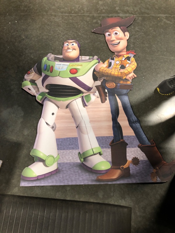 Photo 2 of Cardboard People Buzz & Woody Life Size Cardboard Cutout Standup - Disney Pixar's Toy Story