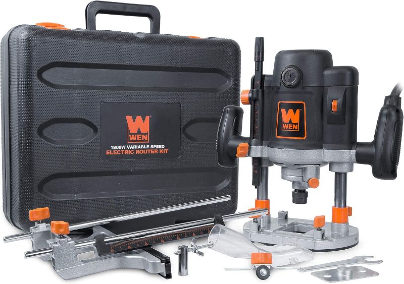 Photo 1 of 
WEN RT6033 15-Amp Variable Speed Plunge Woodworking Router Kit with Carrying Case & Edge Guide