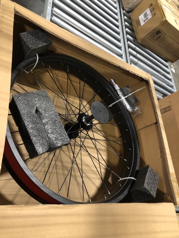 Photo 3 of 26x4.0 Front Fat Bike Wheel Bolt On Snow Bicycle 26 Inch Double Wall Bearing Hub 36x12G Spokes 135mm Dropout Disc Brake Electric Fatbike Front Rim Set