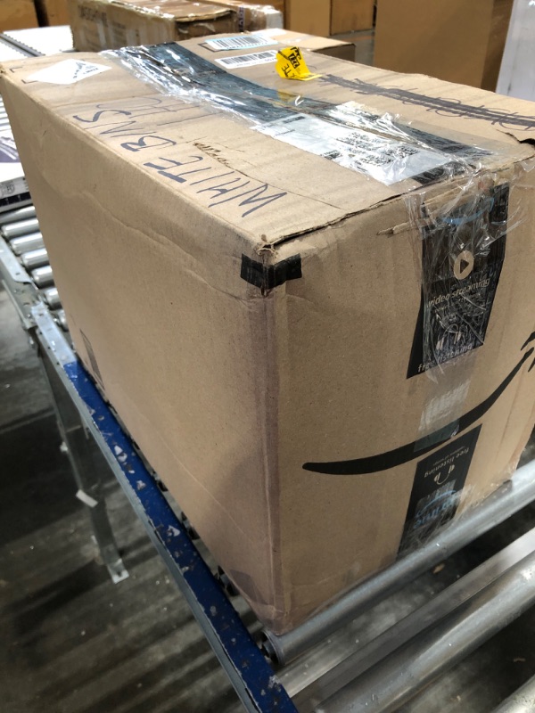 Photo 1 of 6 Pcs 13 x 9.7 x 4.3 in Large Slat Wall Bins PVC Slatwall Containers Plastic Stackable Storage Bins Slatwall Organizer Bins for Slatwall Garage Accessories for Hardware Tool Storage Organizing(White) ***BUNDLED BAG OF  2***
