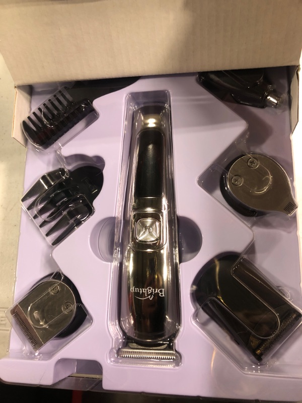 Photo 1 of Brightup Beard Trimmer for Men, Hair Clippers & Hair Trimmer, IPX7 Waterproof Mustache Body Nose Ear Facial Shaver, Electric Razor All in 1 Beard Kit, Gifts for Men, USB Rechargeable & LED Display Black
