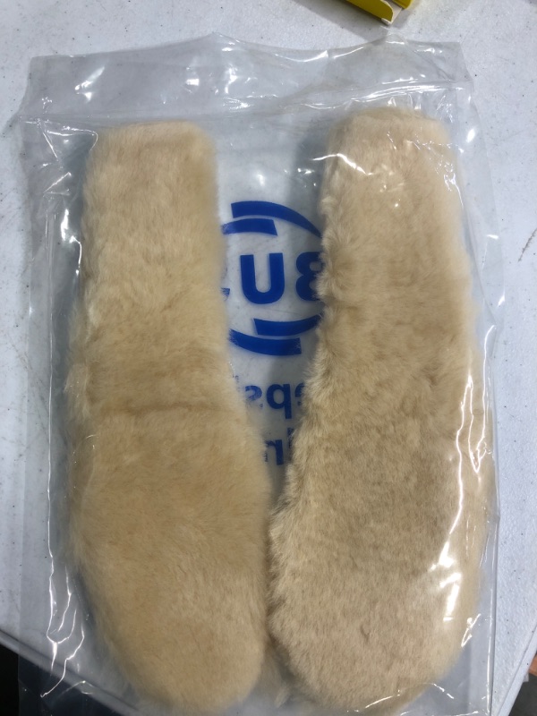 Photo 2 of ABUSA Sheepskin Insoles Women's Premium Think Wool Fur Fleece Inserts Cozy & Fluffy 9