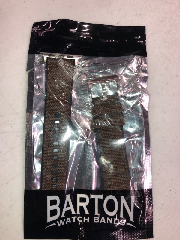 Photo 2 of **ONLY ONE HALF** BARTON Cordura Fabric and Silicone Hybrid Watch Bands with Integrated quick release spring bars - Compatible with all Apple Watch Models - Series 8, 7, 6, 5, 4, 3, 2,1, SE & Ultra - Size 38mm, 40mm, 41mm, 42mm, 44mm, 45mm & 49mm Large Ap