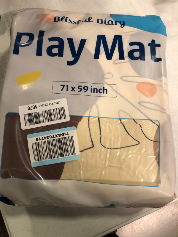 Photo 1 of Baby Play Mat,71 x 59 Inch Extra Thicker & Large Baby Mat for Floor,Soft Cushioning Foam Play Mats for Babies and Toddlers,Foldable and Washable Baby Playpen Mat Crawling mat,Boho Design
