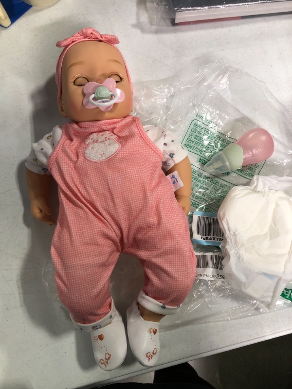 Photo 2 of Baby Born My Real Baby Doll Annabell - Blue Eyes: Realistic Soft-Bodied Baby Doll Ages 3 & Up, Sound Effects, Drinks & Wets, Mouth Moves, Cries Real Tears, Eyes Open & Close, Pacifier