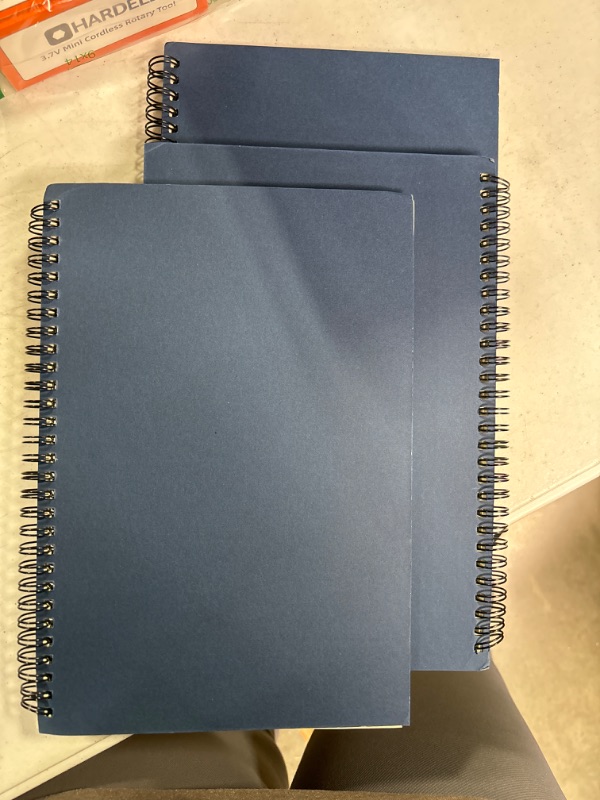 Photo 2 of  Spiral Notebook Lined, Spiral Ruled Journal with Hard Kraft Cover, 70 Sheets