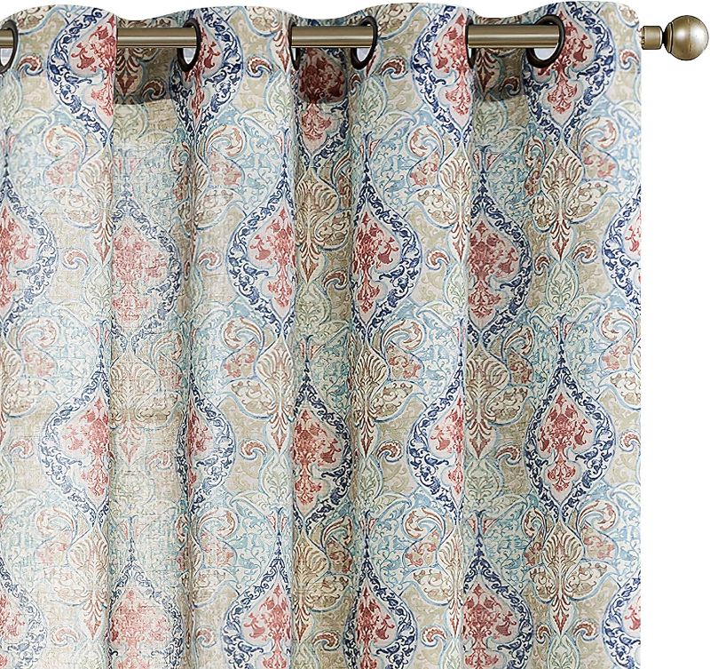 Photo 1 of 4.6 4.6 out of 5 stars 1,092
jinchan Medallion Linen Blend Curtains for Living Room Drapes Damask Pattern Flax Draperies Window Treatments for Sliding Glass Doors Bedroom Curtain 2 Panels 84 Inch Long Sage Green