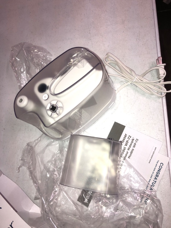 Photo 1 of Waterpik Water Flosser Classic Professional WP 72, Countertop Oral Irrigator, White
