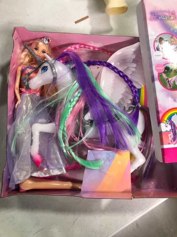 Photo 2 of BETTINA Color Changing Unicorn Toy, 11.5 inch Princess Doll, Mermaid Doll Mermaid Toys for Girls Kids Unicorn Mermaid Dolls a