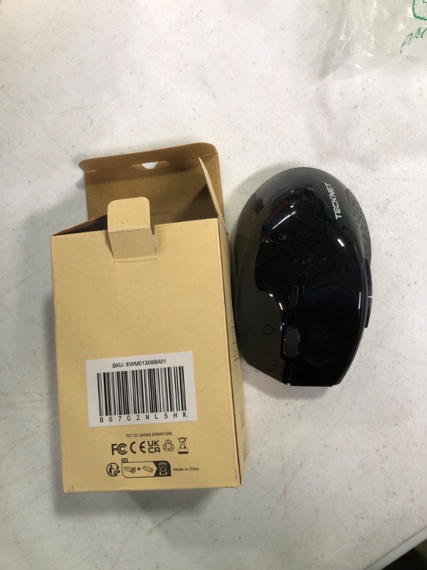 Photo 1 of Bluetooth Wireless Mouse, TECKNET 3200 DPI Computer Mouse, 24-Month Battery Life and 6 Adjustable DPI Levels, 6 Buttons Compatible with Ipad Pro/ Laptop/Surface Pro/Windows Computer/Chromebook-Black