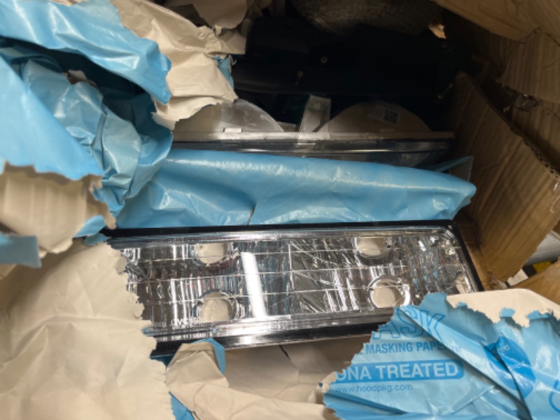 Photo 1 of ADCARLIGHTS for 1994-1998 Sierra Headlight Assembly compatible with 1994-1998 GMC C10/Sierra/Suburban/Yukon w/Bumper & Corner Chrome Housing with Amber Reflector Headlamp Replacement Left and Right