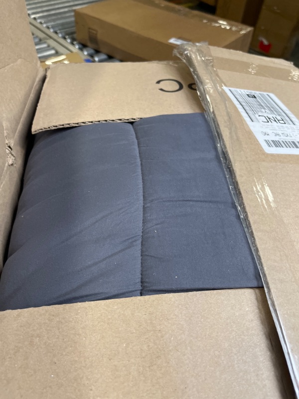 Photo 3 of CYMULA Mattress Topper King Size, Extra Thick Pad Pillow top for Deep Sleep, Soft Protector Cover with 8/''-21/'' Pocket Overfilled 3D Snow Down Alternative Filling (Grey), King?78/''x80/''? Grey King?78"x80"?