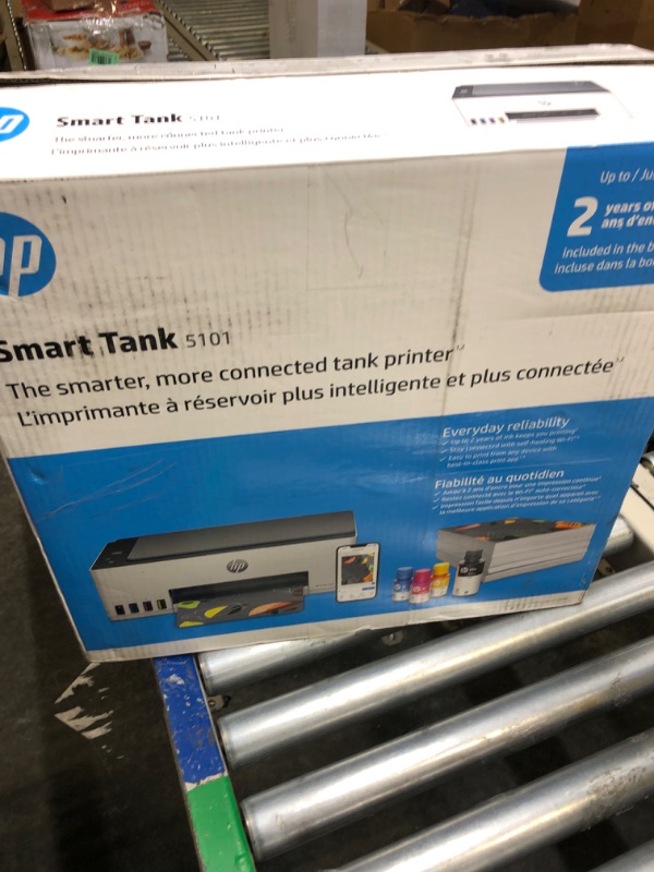 Photo 2 of HP Smart-Tank 5101 Wireless All-in-One Ink-Tank Printer with up to 2 Years of Ink Included (1F3Y0A),White
***MISSING CABLE***