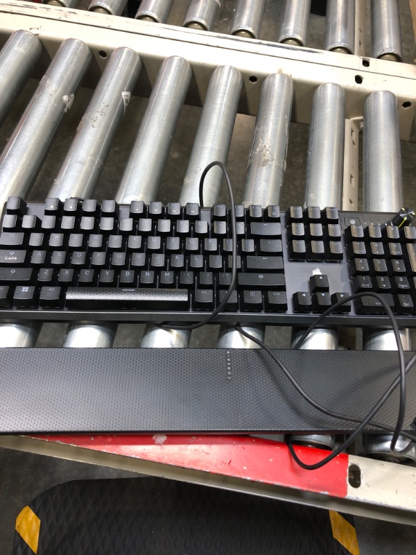 Photo 3 of CORSAIR K70 CORE RGB Mechanical Gaming Keyboard with Palmrest - Pre-lubricated Corsair MLX Red Linear Keyswitches - Sound Dampening - Media Control Dial - iCUE Compatible - QWERTY NA Layout - Black