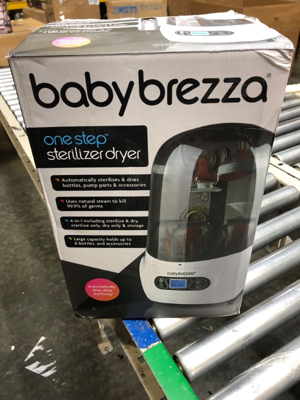 Photo 2 of Baby Brezza Baby Bottle Sterilizer and Dryer Machine – Electric Steam Sterilization - Universal Fit - Pacifiers, Glass, Plastic, and Newborn Feeding Bottles