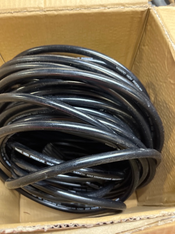 Photo 3 of black hose yamatic high pressure washer hose 1/4 inch 