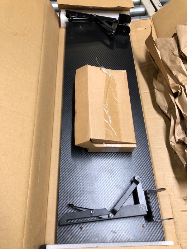 Photo 1 of alfd suoke 31.5in x 9.4in Ergonomics Desk Extender, Foldable Keyboard Tray, Computer Elbow Arm Support, Table Mount for Sit Stand Desks, Black 31.5in x 9.4in x 3.5in