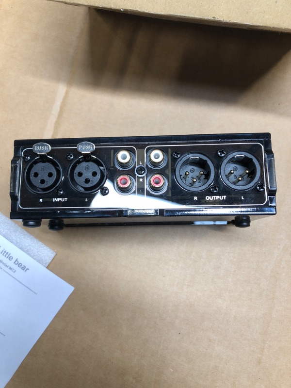 Photo 1 of Nobsound Little Bear MC2 Mini Fully-Balanced/Single-Ended Passive Preamp; Hi-Fi Pre-Amplifier; XLR/RCA Volume Controller for Active Monitor Speakers (Black)