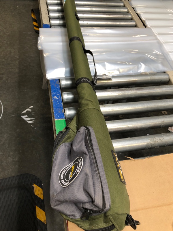 Photo 1 of BW Sports Dual Fly Rod and Reel Case for (2) 9 ft. Fly Rods, Offers Complete Rod & Reel Protection - RC-2000 RC-2000 Gray on Olive