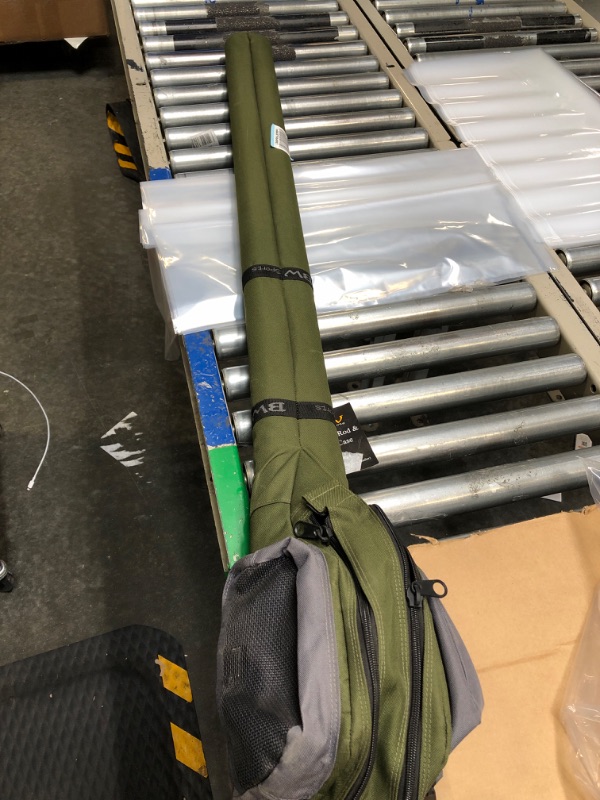 Photo 1 of BW Sports Dual Fly Rod and Reel Case for (2) 9 ft. Fly Rods, Offers Complete Rod & Reel Protection - RC-2000 RC-2000 Gray on Olive