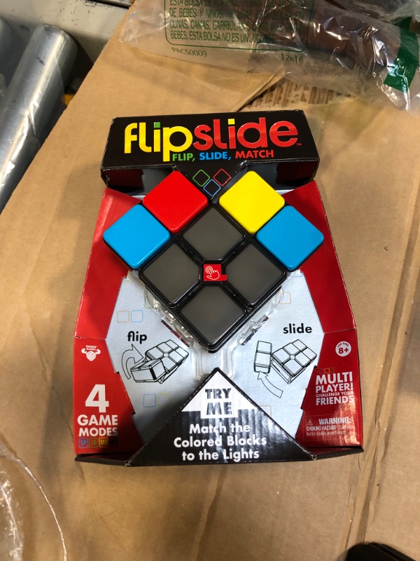 Photo 1 of Flipslide Game, Electronic Handheld Game | Flip, Slide, and Match the Colors to Beat the Clock - 4 Game Modes - Multiplayer Fun