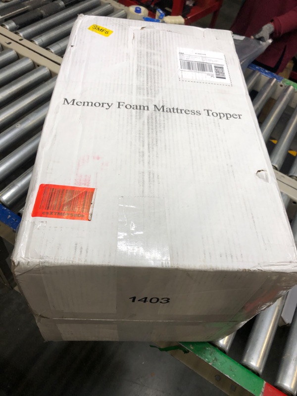 Photo 1 of 3 Inch Cool Gel Memory Foam Mattress Topper Queen Size Bed,Removable Soft Cover, Comfort Body Support & Pressure Relief,10 Year Warranty