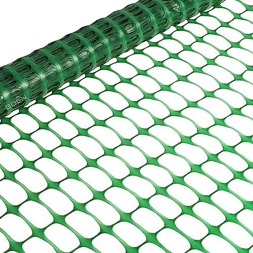 Photo 1 of  Green Temporary Fencing, Mesh Snow Fence, Plastic, Safety Garden Netting, Above Ground Barrier, for Deer, Kids, Swimming Pool, Silt, Lawn, Rabbits, Poultry, Dogs