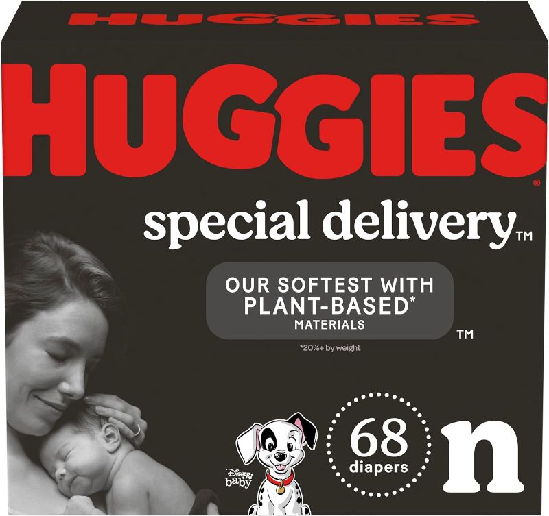 Photo 1 of 
Huggies Special Delivery Hypoallergenic Baby Diapers Size Newborn (up to 10 lbs), 68 Ct, Fragrance Free, Safe for Sensitive Skin
