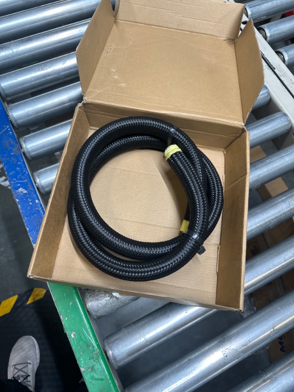 Photo 2 of 16AN Hose Fuel line, Nylon Braided CPE Rubber Oil Cooling Line(Not for E85), 5 Feet