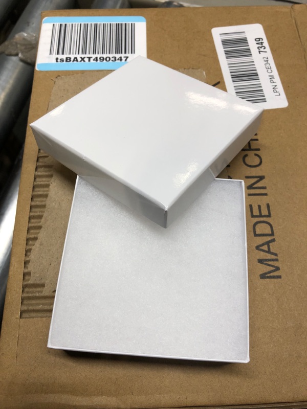 Photo 1 of Darice Jewelry Boxes 3.5"X3.5"X1" 6/Pkg-White