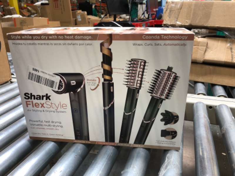 Photo 1 of Shark HD440BK FlexStyle Air Drying & Styling System with Wide Tooth Comb and Non-Slip Clips Wide Tooth Comb + Ultimate Accessory Pack Black
