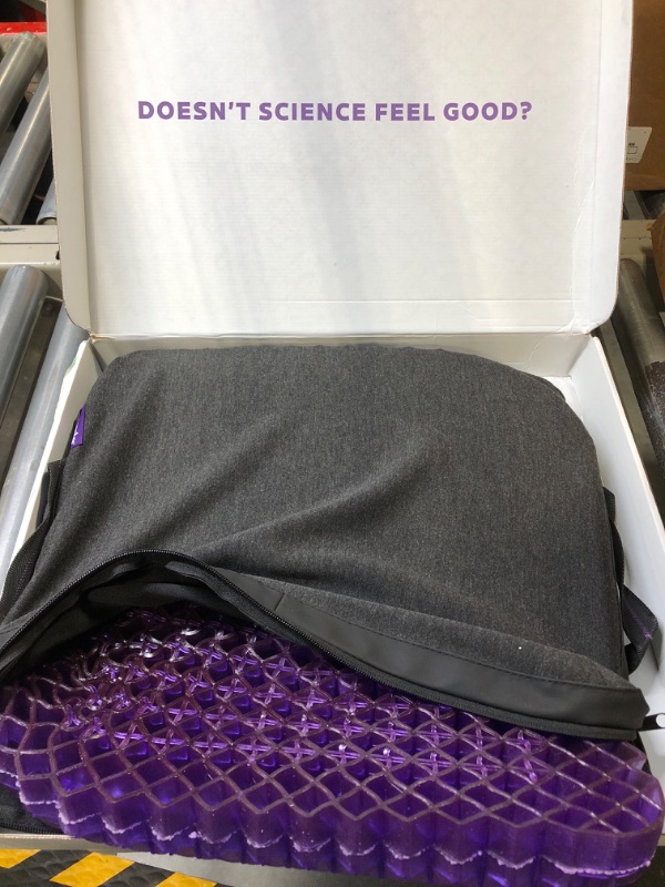 Photo 4 of Purple Royal Seat Cushion - Seat Cushion for The Car Or Office Chair - Temperature Neutral Grid