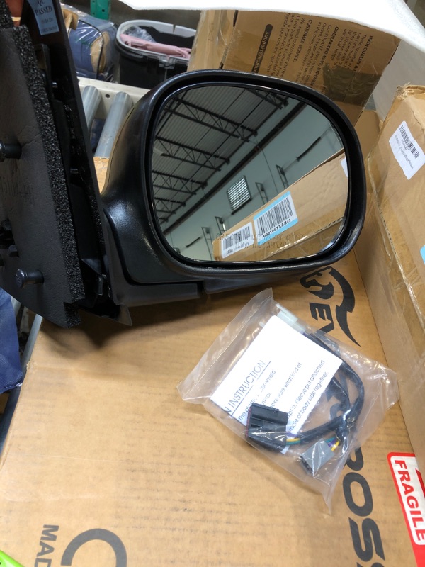 Photo 3 of Dorman 955-282 Passenger Side Power Door Mirror - Folding Compatible with Select Ford Models, Black Passenger Side (RH)