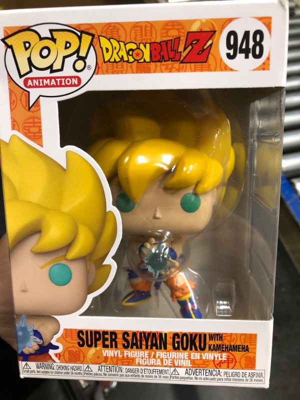 Photo 2 of Funko POP! Dragon Ball Z Super Saiyan Goku with Kamehameha 3.75 Figure (948)