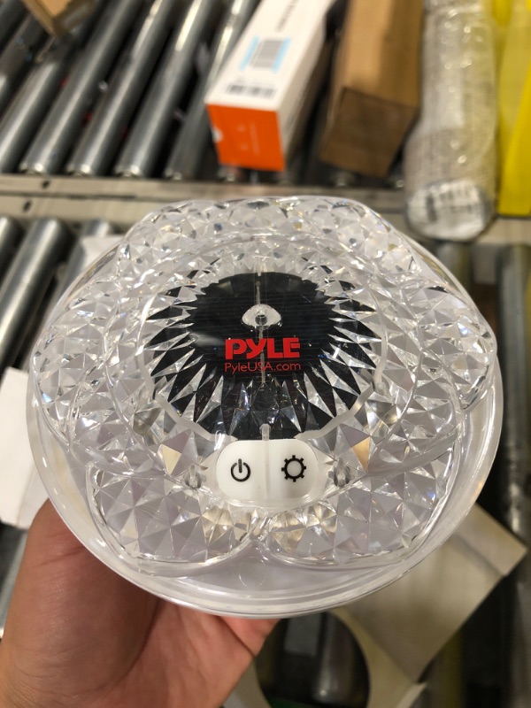 Photo 1 of Pyle PLSLDFN9.5 PyleUsa Ball, 3 Color Changing Solar, Rechargeable IP68 Waterproof Floating, LED Night Light Party, Indoor and Outdoor Pool Decorations, Assorted Flower