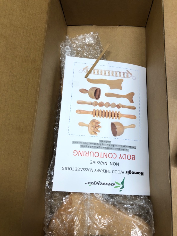 Photo 1 of 3-in-1 Wood Therapy Massage Tools Lymphatic Drainage Massager Wooden Massager Body Sculpting Tools for Maderoterapia Colombiana,Anti-Cellulite,Body Contouring and Shaping