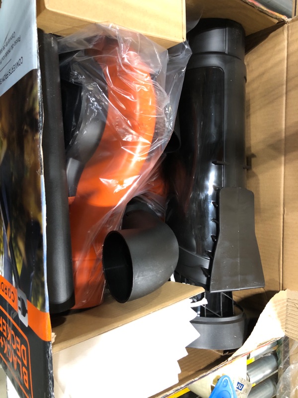 Photo 1 of BLACK+DECKER Leaf Blower & Leaf Vacuum, 3-in-1, 12-Amp, 250-MPH, 400-CFM (BV6000)