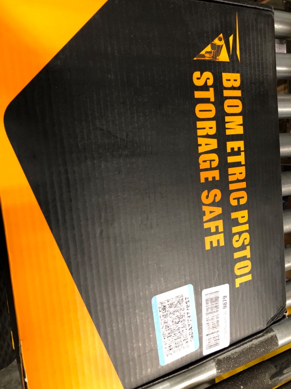 Photo 1 of KAER Biometric Gun Safes for Pistols, Quick Access Biometric Fingerprint Safe with Mute Function,LED Light,Two Handguns Capacity Pistol Safe for Home Bedside Nightstand and Car Biometric Unlock for 2 Handguns-L 